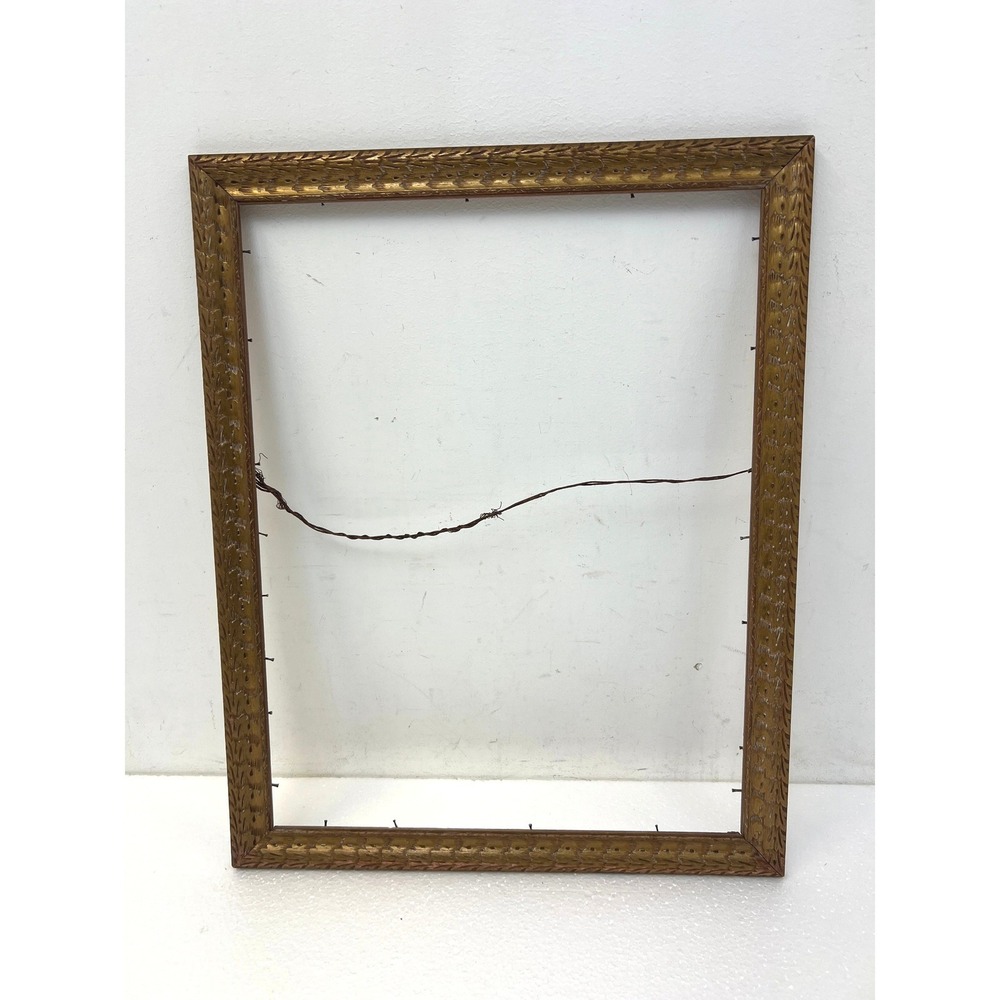 Vintage Carved Gold Wood Picture Frame HOLDS 14x18 Photo Ornate Wall Decor Art